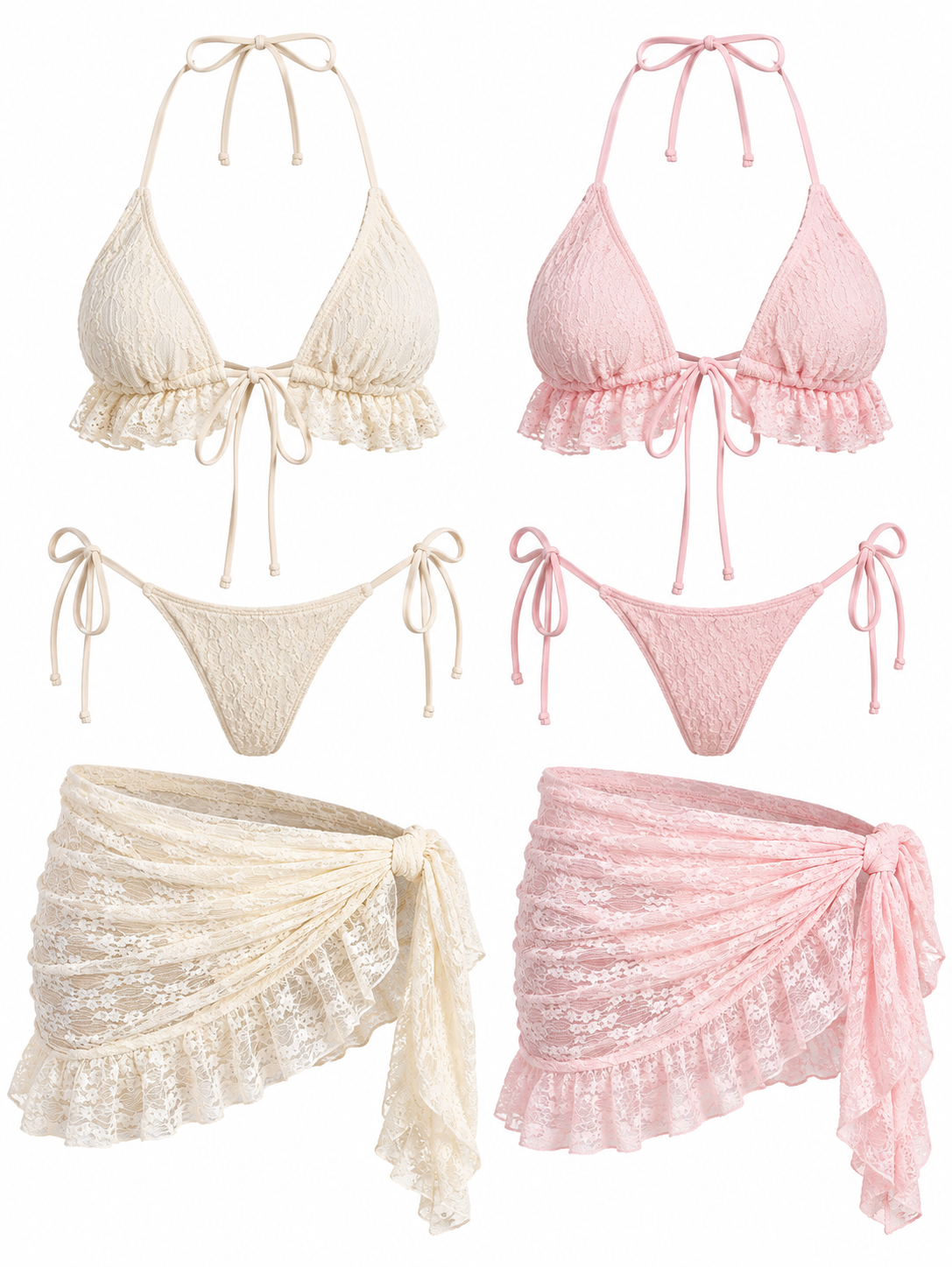 Ensemble maillot de bain et paréo « Maria »