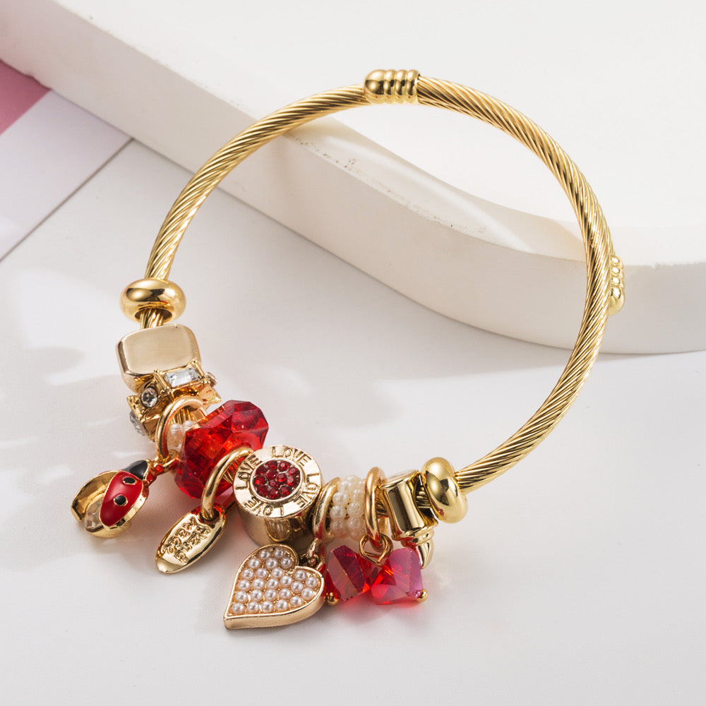 Bracelet inspi Pandora cœur