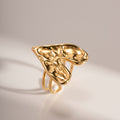 Bague cœur en acier inoxydable