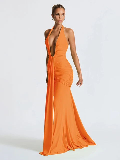 Robe « Isabella » orange