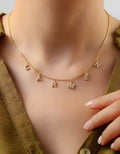 Collier personnalisé en acier inoxydable (1 à 9 lettres)