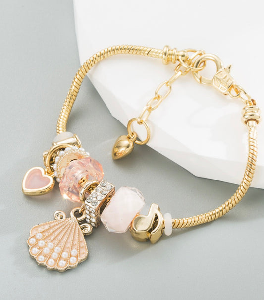 Bracelet coquillage inspiration pandora