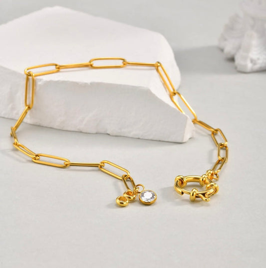 Chaîne de cheville en acier inoxydable