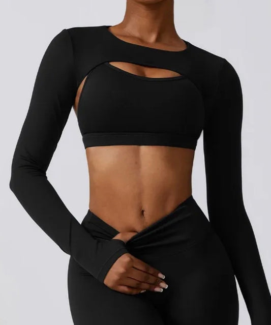 Ensemble brassière et manche sport