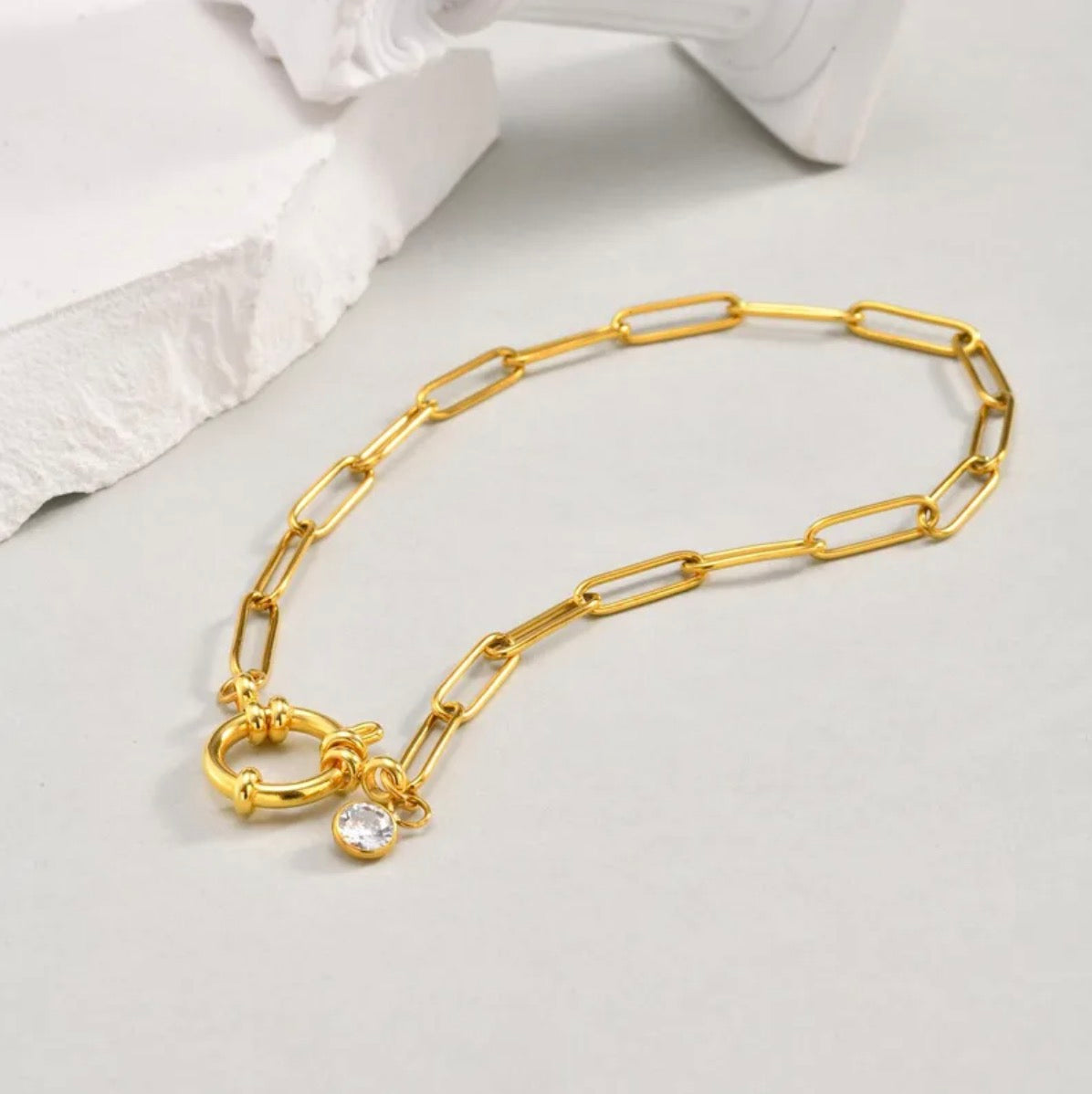 Chaîne de cheville en acier inoxydable