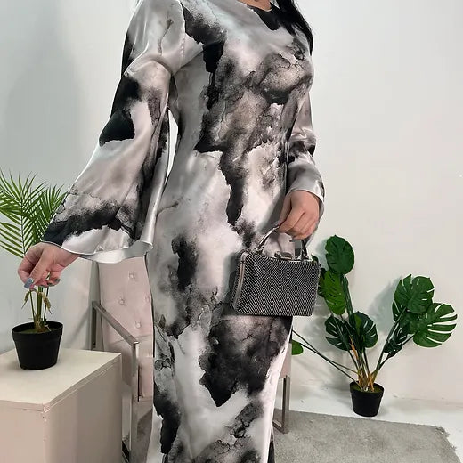 Robe “Kamila” noir et blanche