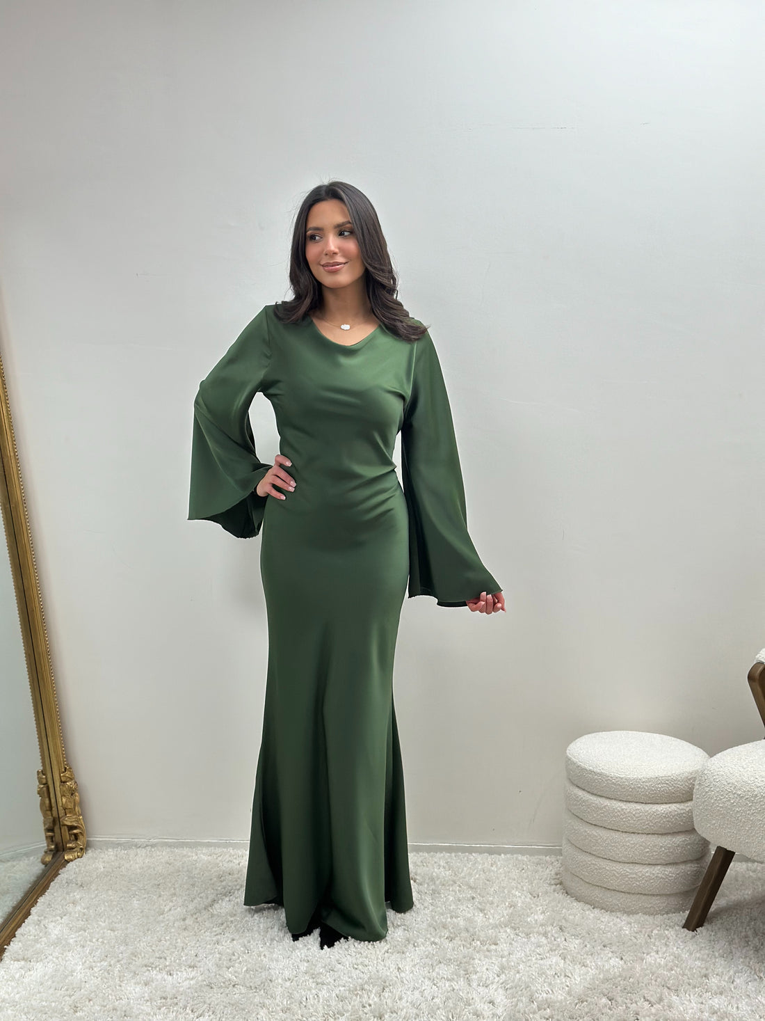 Robe « Iris » verte