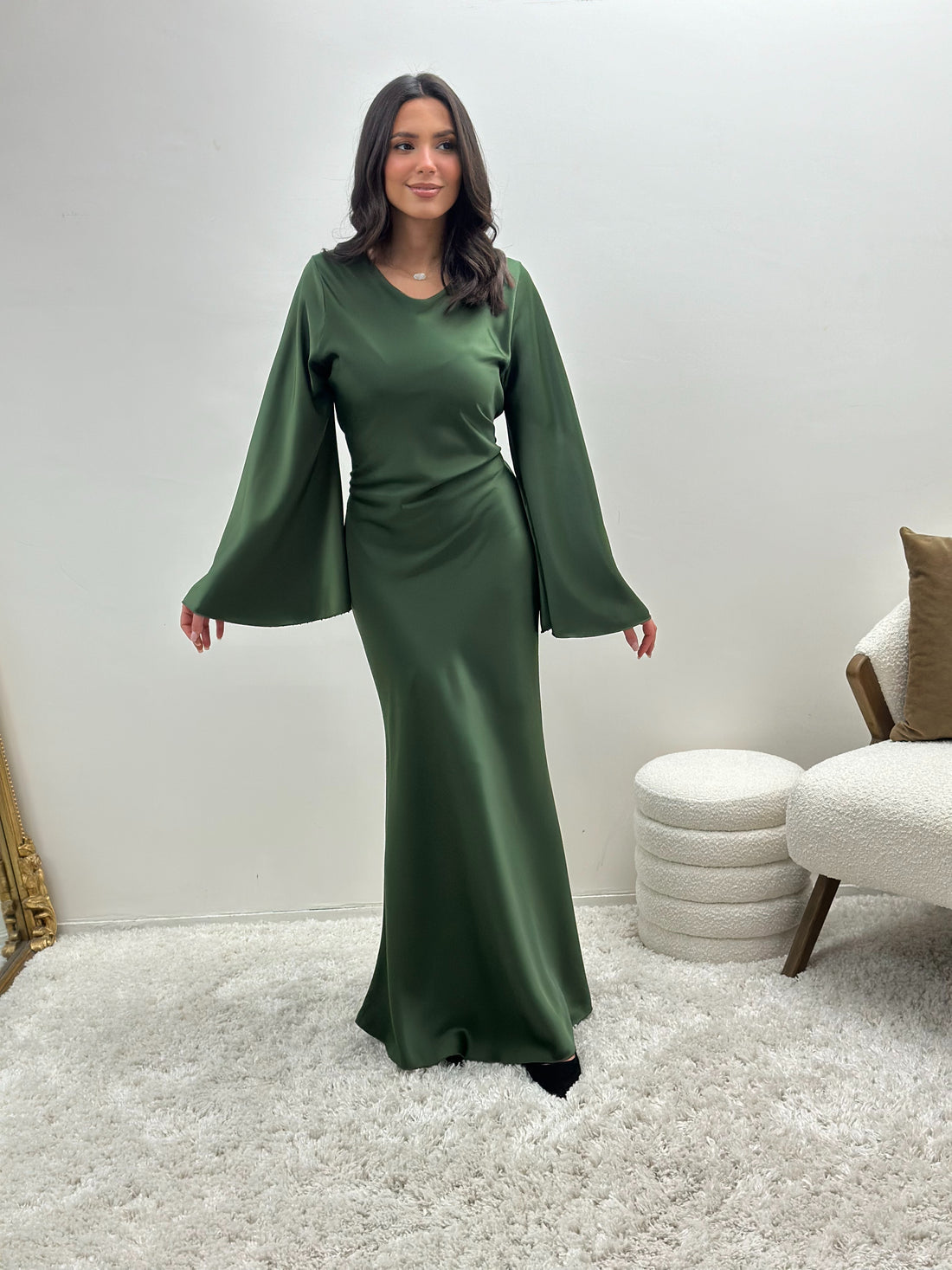 Robe « Iris » verte