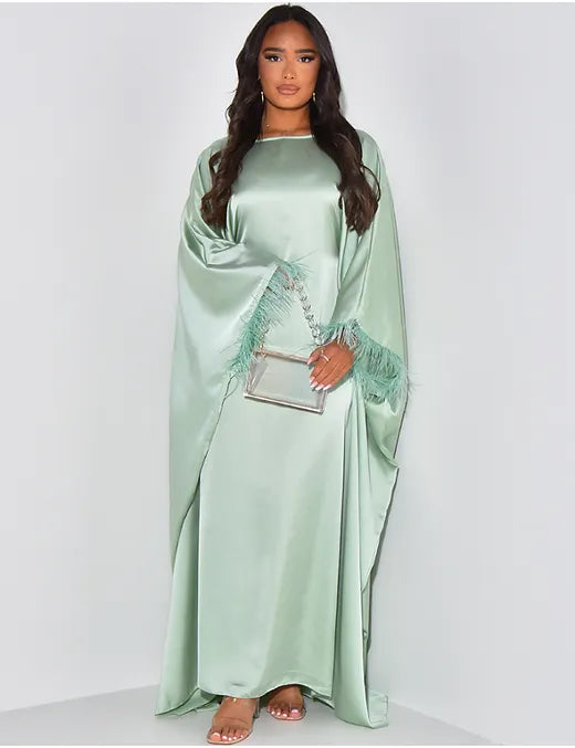 Robe “Sadia” vert d’eau