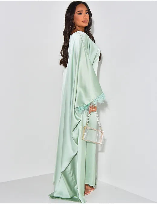 Robe “Sadia” vert d’eau