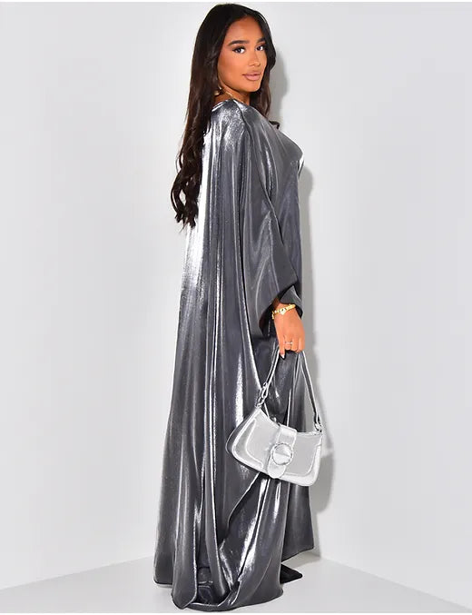 Abaya “Imane” grise
