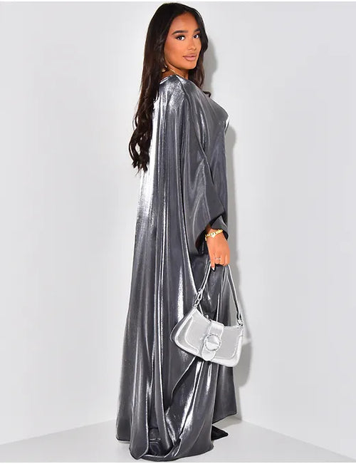 Abaya “Imane” grise