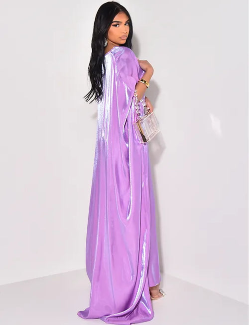 Abaya “Imane” mauve
