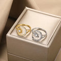 Bague « Mayssara » en acier inoxydable
