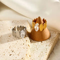 Bague « Assia » en acier inoxydable