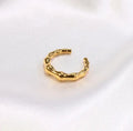 Bague « Sophia » en acier inoxydable plaqué Or