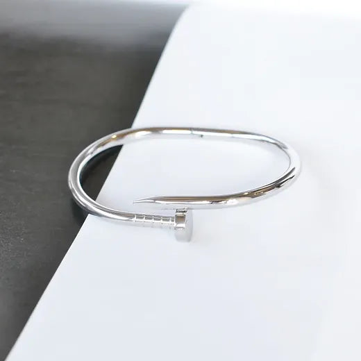 Bracelet clou inspiration Cartier en acier inoxydable