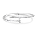 Bracelet clou inspiration Cartier avec strass en acier inoxydable
