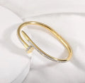 Bracelet clou inspiration Cartier avec strass en acier inoxydable