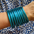 Jonc bouddhiste Bleu paon