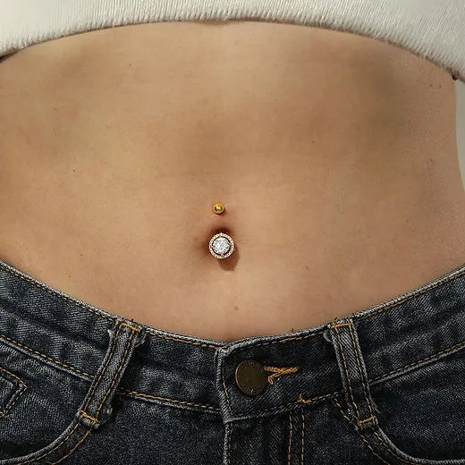 Piercing au nombril en acier inoxydable