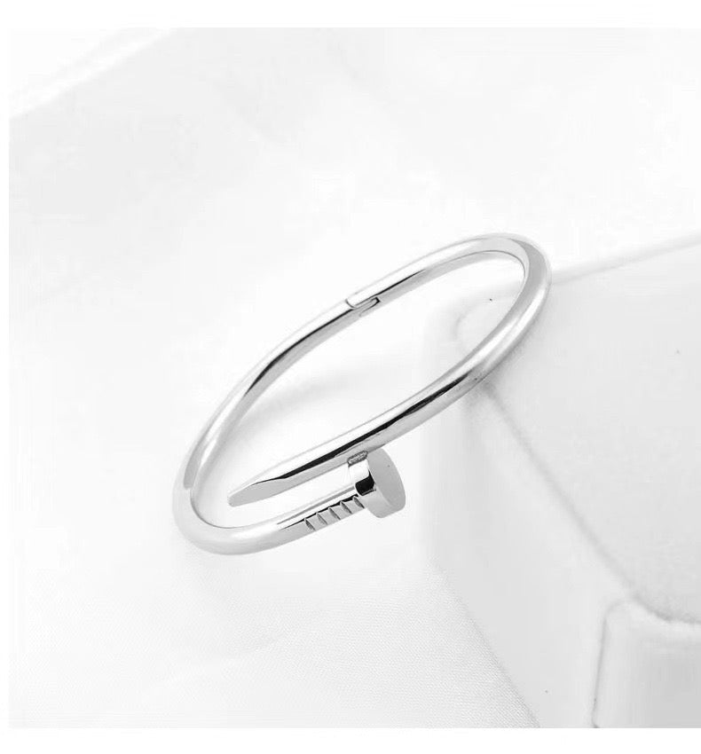Bracelet clou inspiration Cartier en acier inoxydable