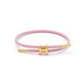Bracelet inspi hermès en acier inoxydable rose