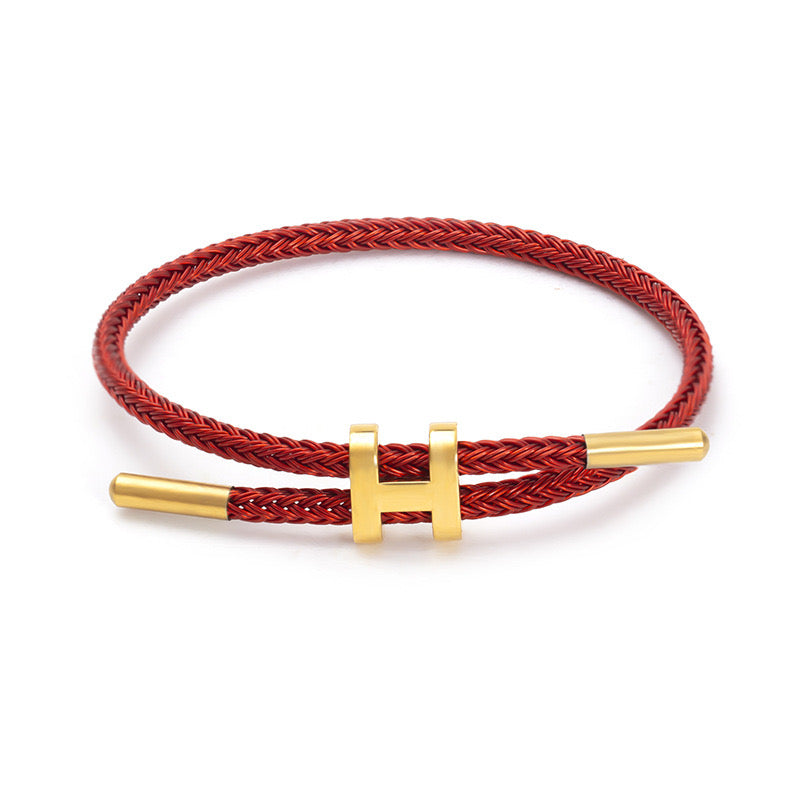 Bracelet inspi hermes en acier inoxydable