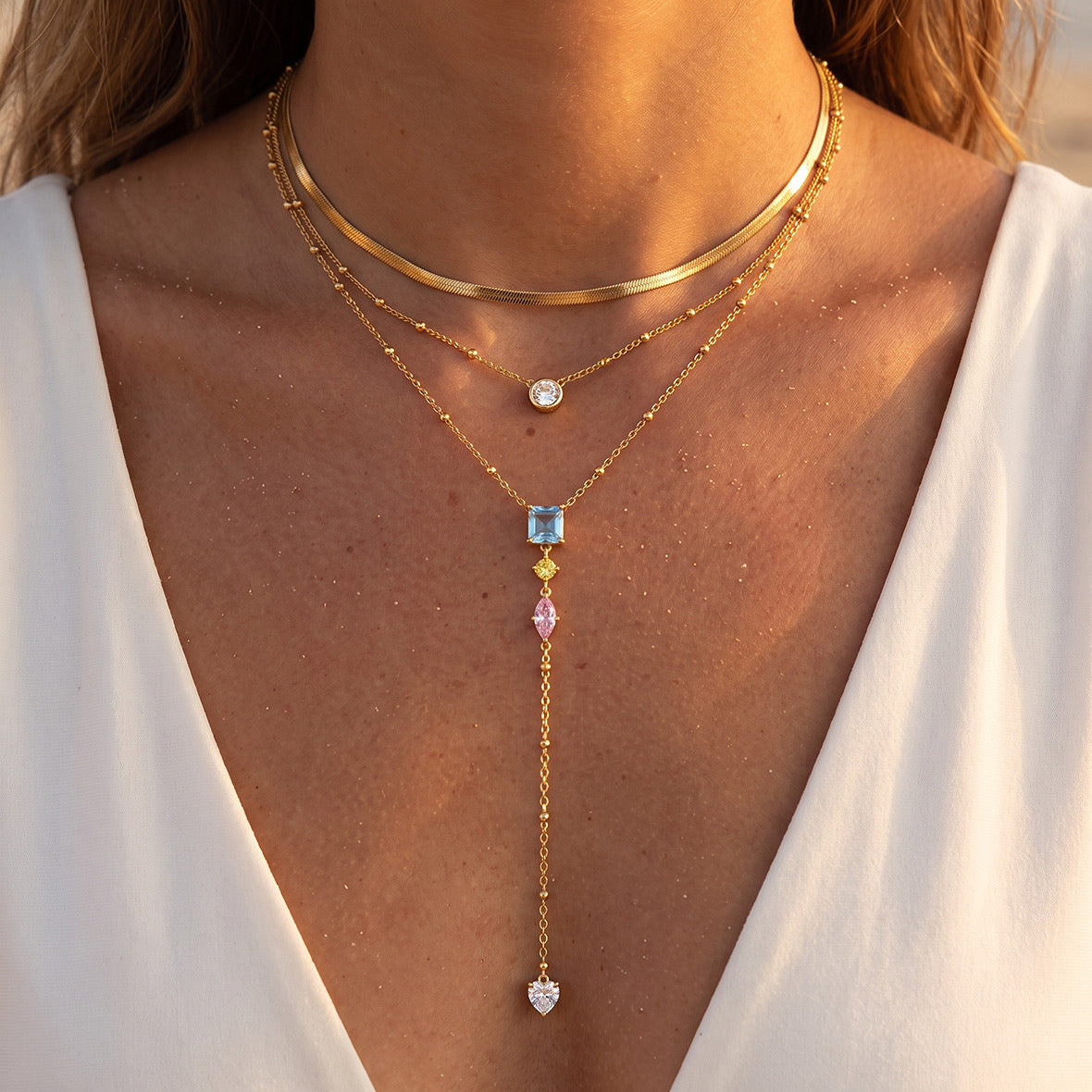 Collier « Zaya » en acier inoxydable